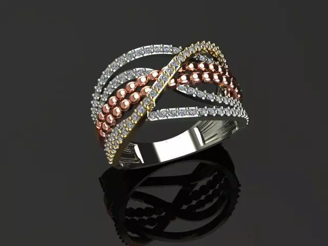 New Rings With Stone-Check Description 3D print model_26