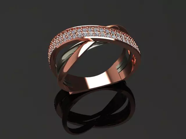 New Rings With Stone-Check Description 3D print model_39