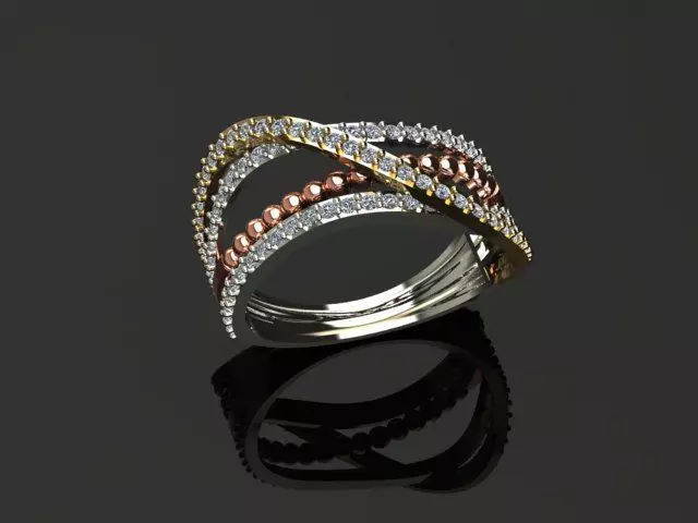 New Rings With Stone-Check Description 3D print model_25