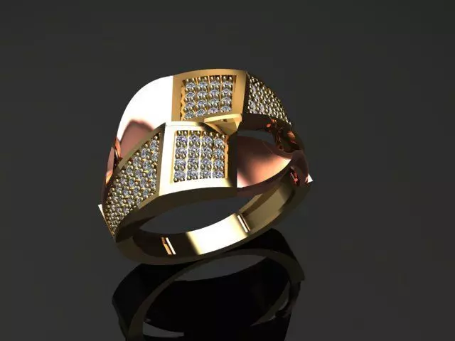 New Rings With Stone-Check Description 3D print model_18