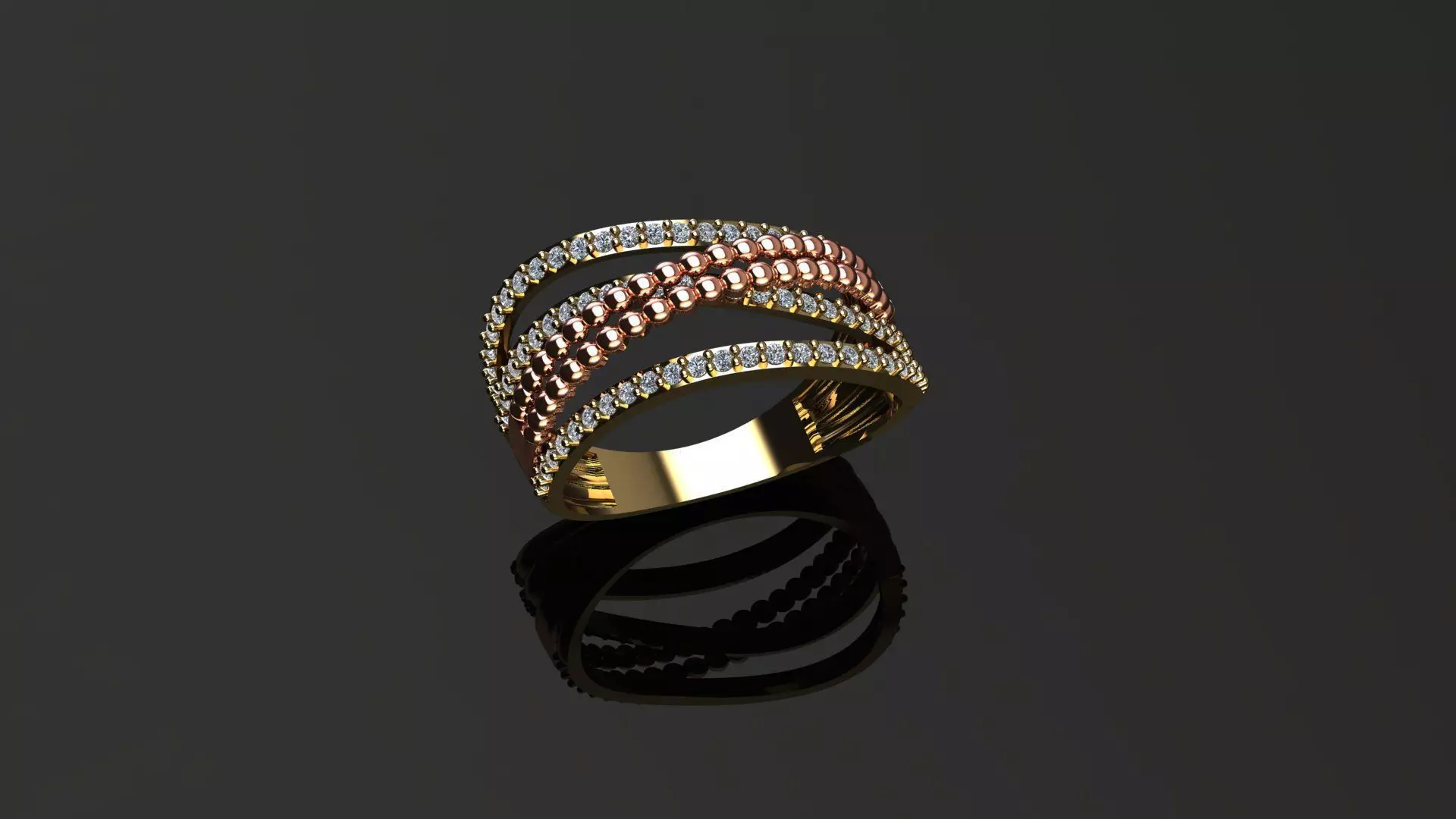 New Rings With Stone-Check Description 3D print model_4