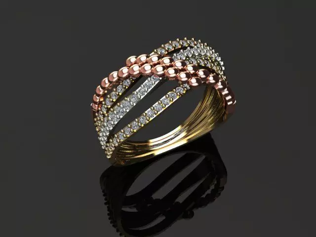 New Rings With Stone-Check Description 3D print model_29