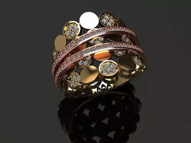 New Rings With Stone-Check Description 3D print model_34