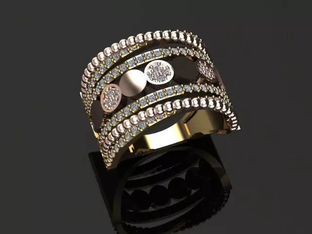 New Rings With Stone-Check Description 3D print model_35