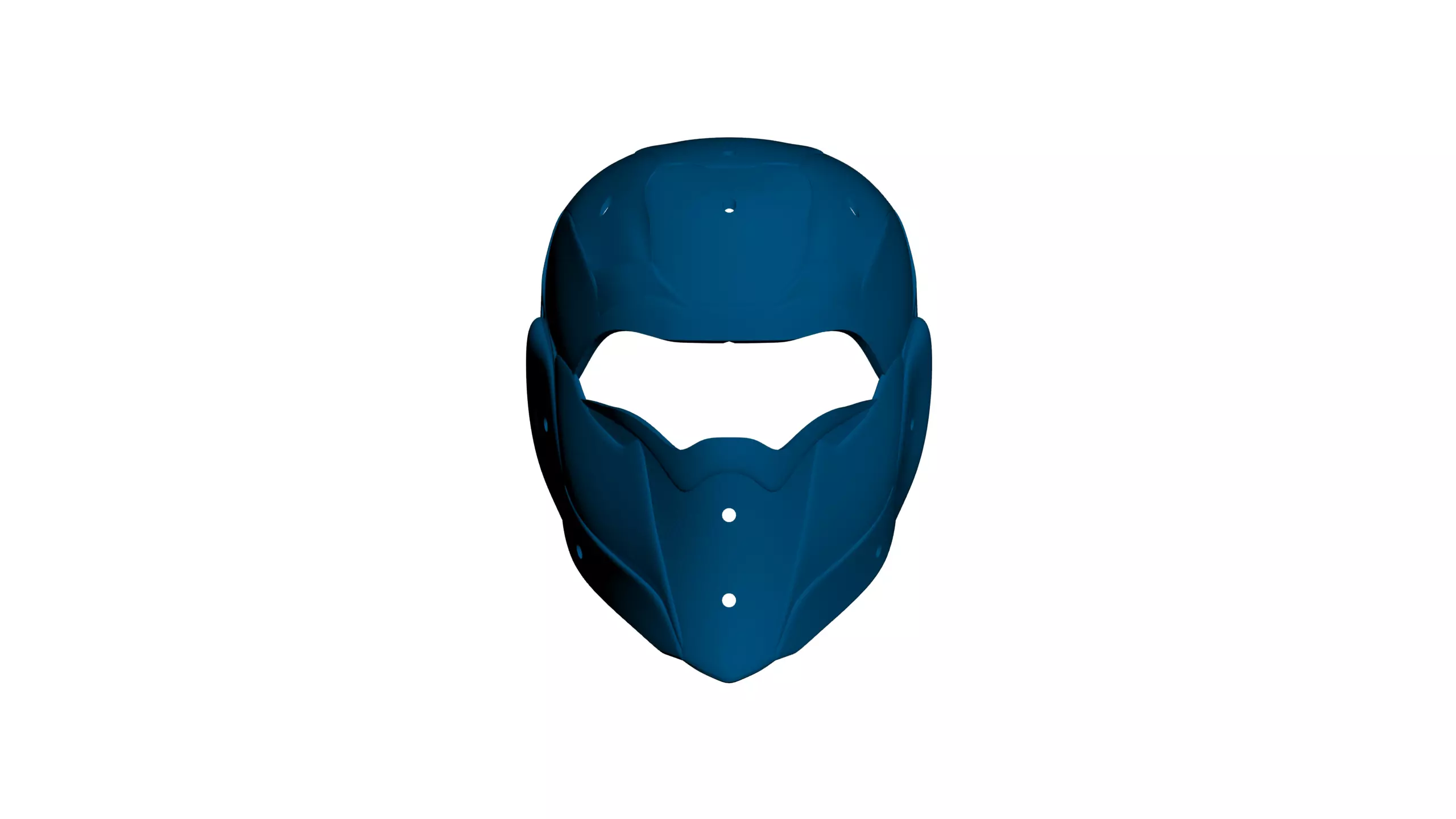 Scarab Mk3 Base Helmet - with Augment wholes 3D print model_1