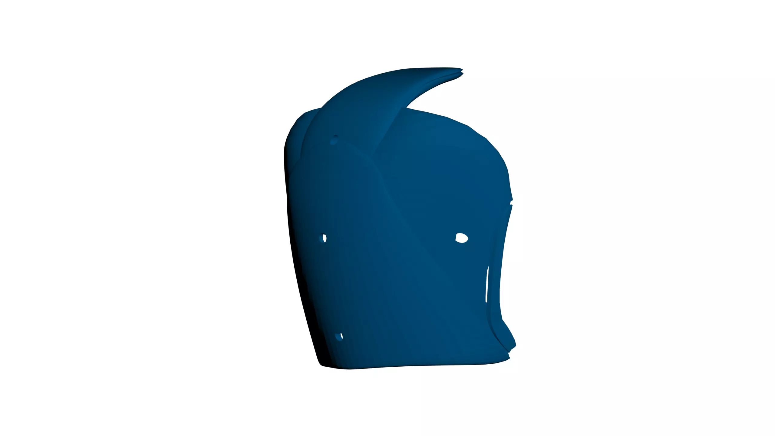 Scarab Mk3 Base Helmet - with Augment wholes 3D print model_4