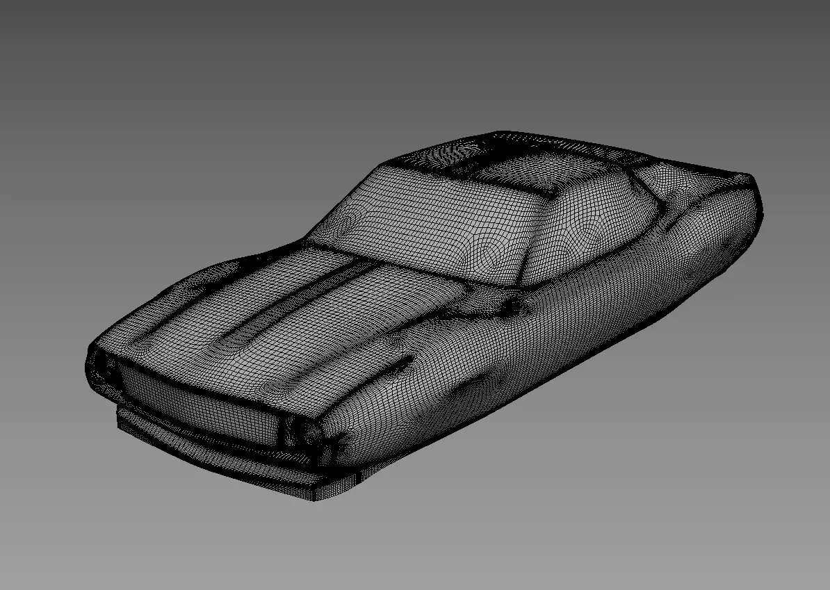 The silhouette of the car 1971 AMC Javelin AMX 3D print model_2