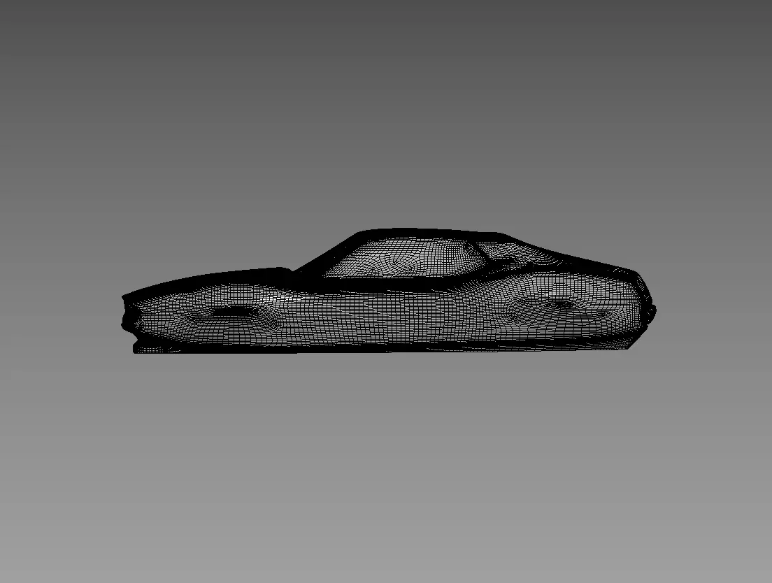 The silhouette of the car 1971 AMC Javelin AMX 3D print model_3