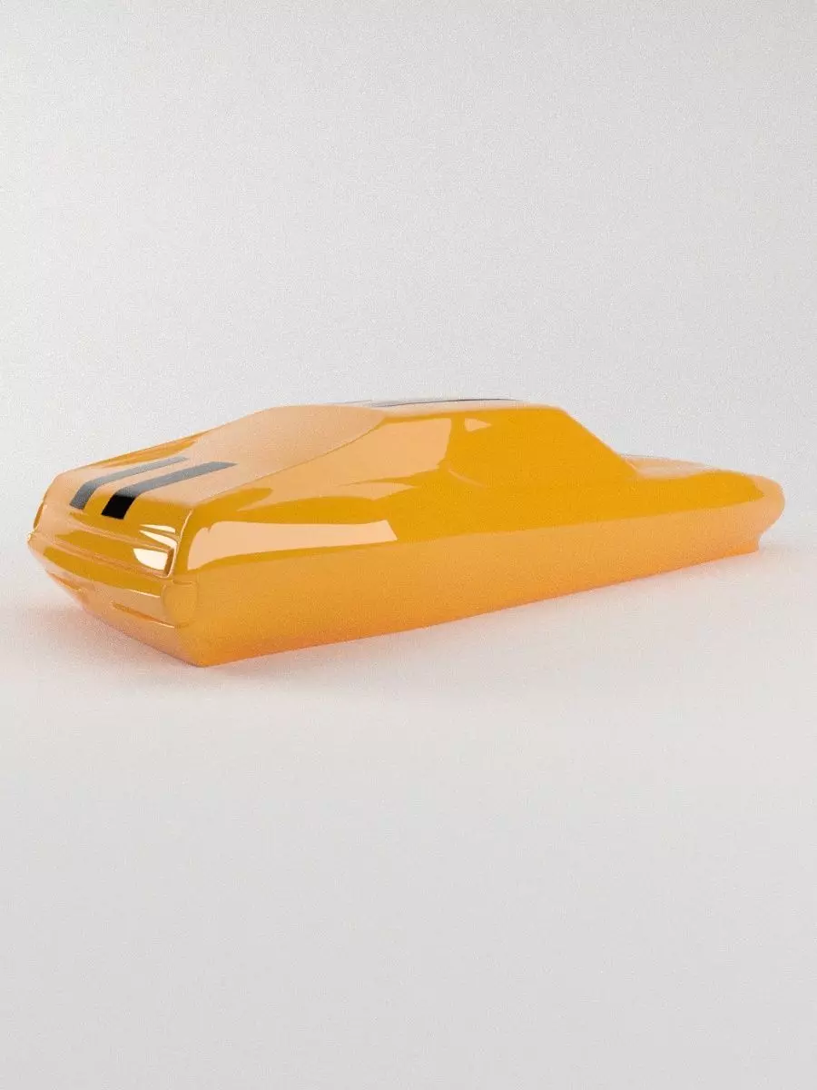 The silhouette of the car 1971 AMC Javelin AMX 3D print model_1