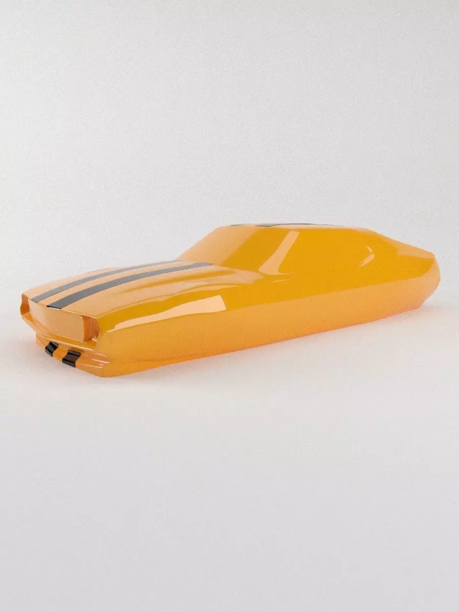 The silhouette of the car 1971 AMC Javelin AMX 3D print model_0