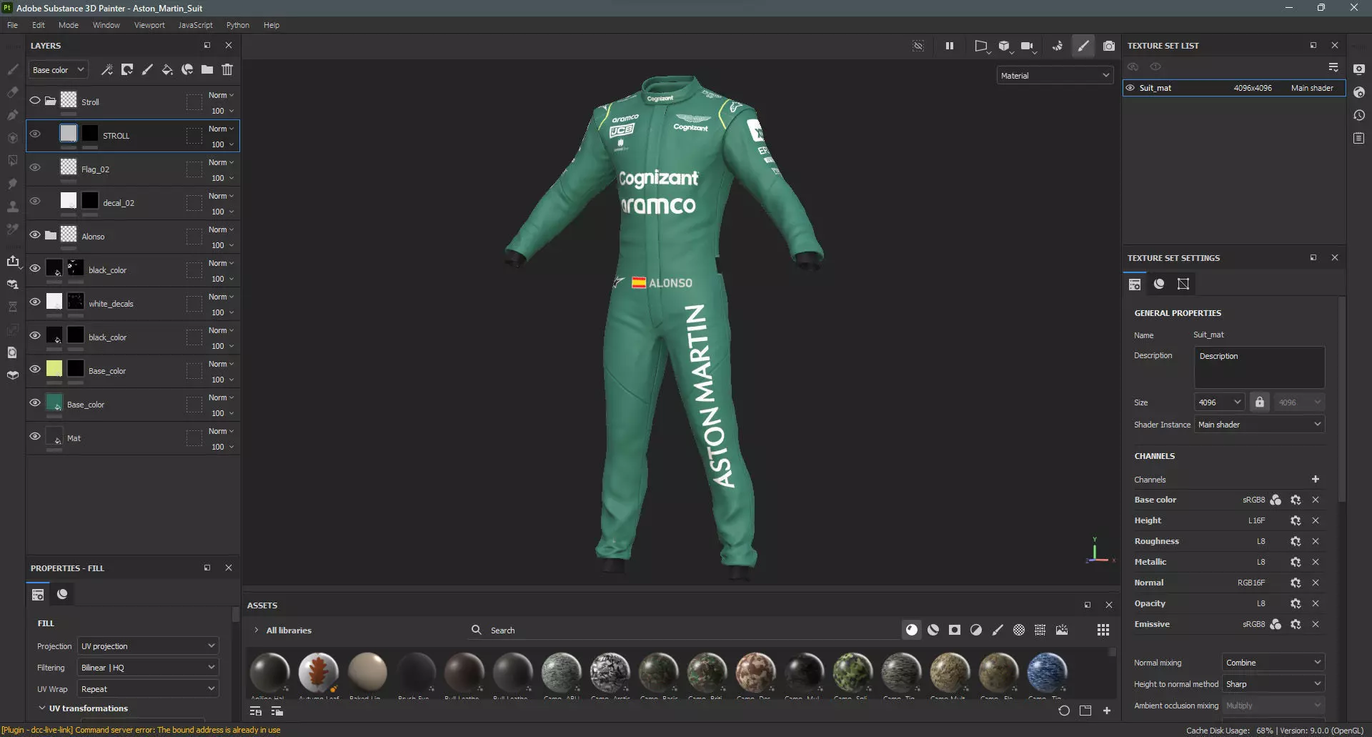 F1 Aston Martin Suit 2023 3D model_25