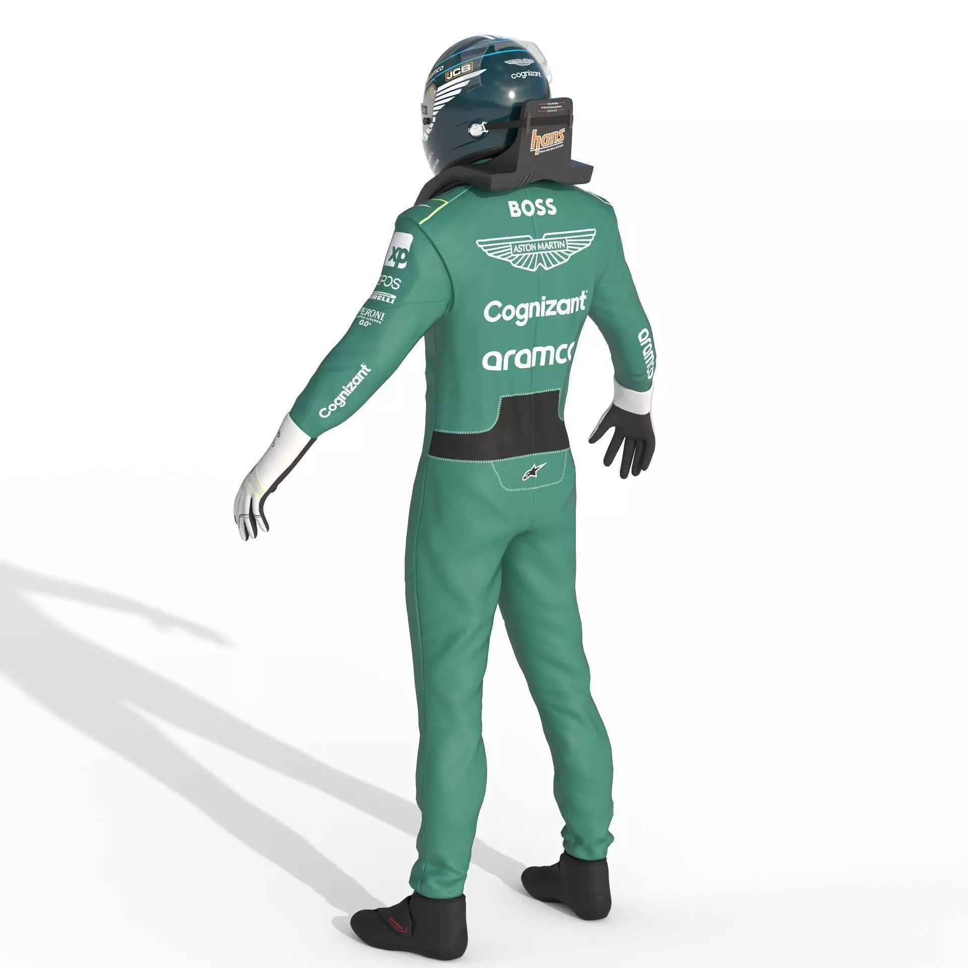F1 Aston Martin Suit 2023 3D model_5