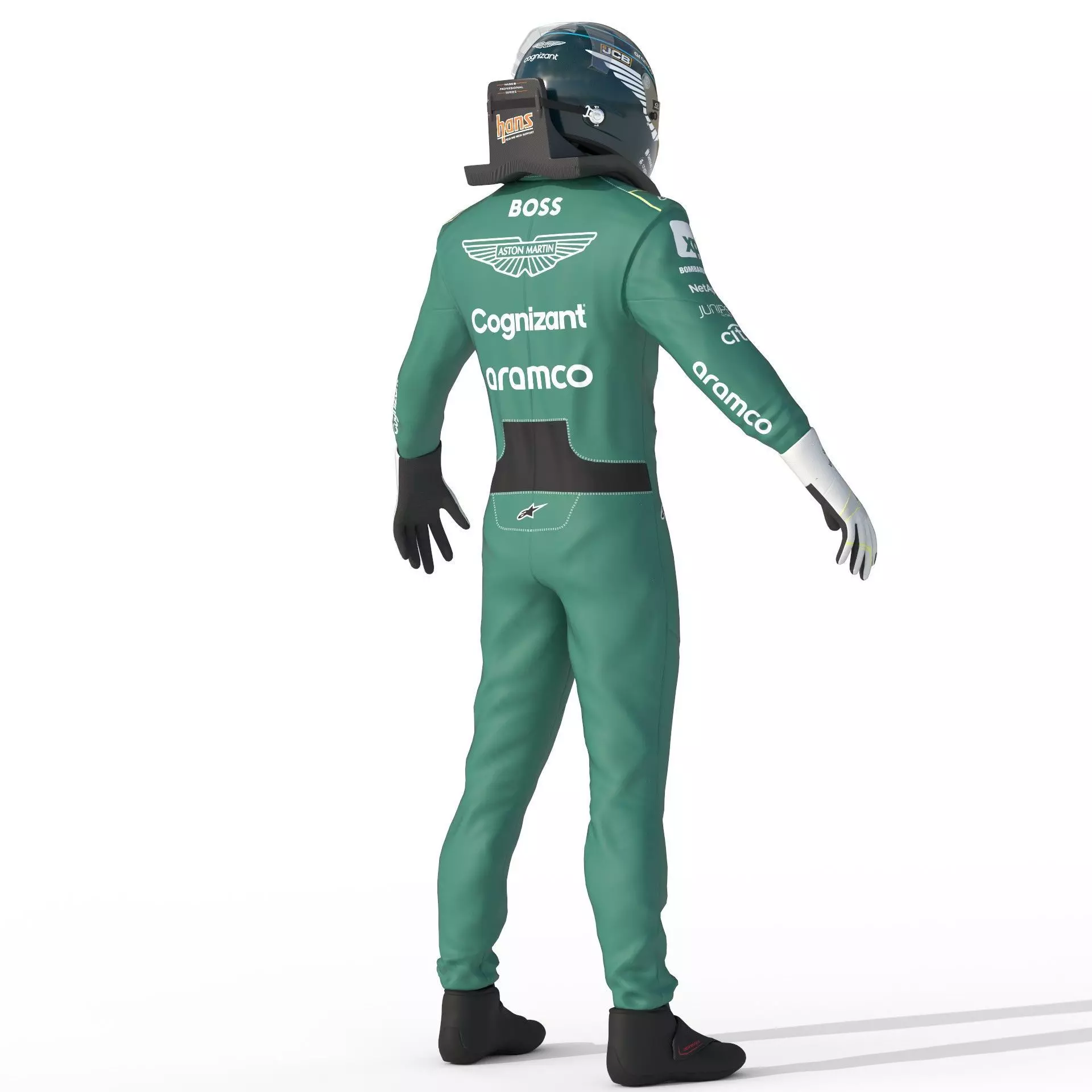 F1 Aston Martin Suit 2023 3D model_7