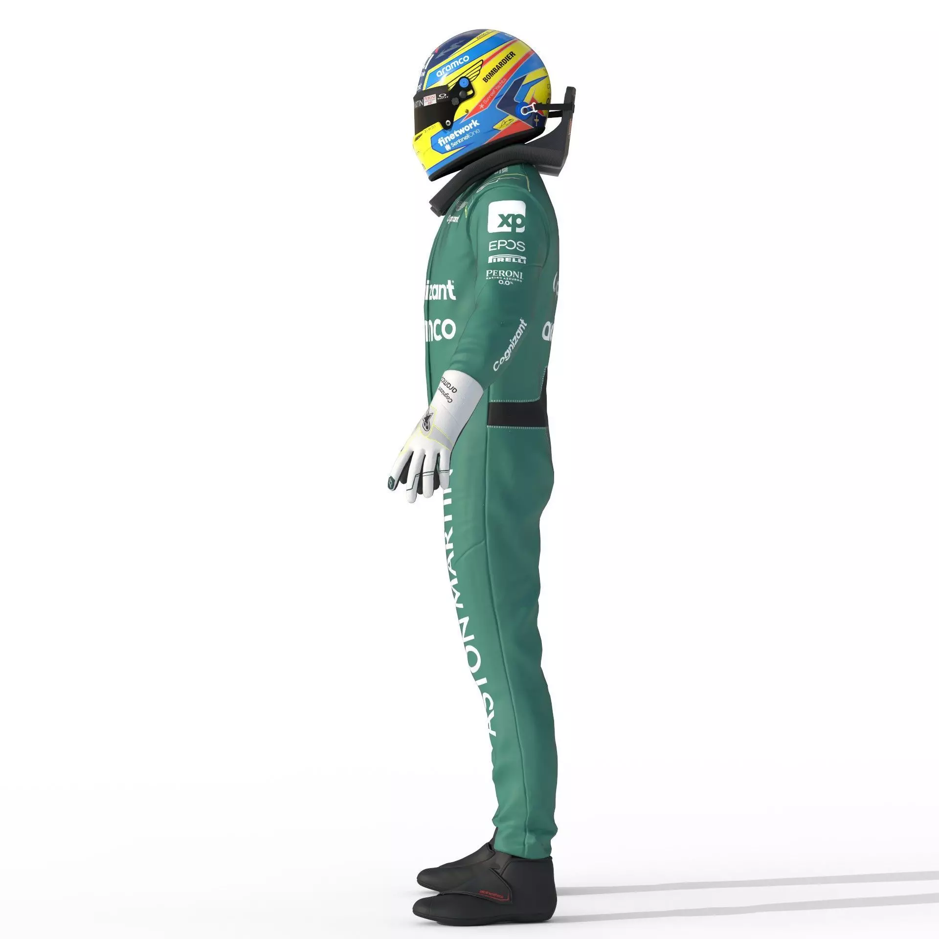 F1 Aston Martin Suit 2023 3D model_14
