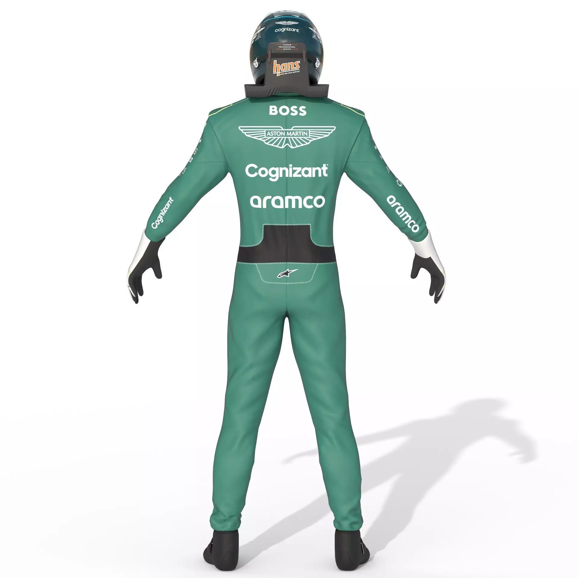 F1 Aston Martin Suit 2023 3D model_6