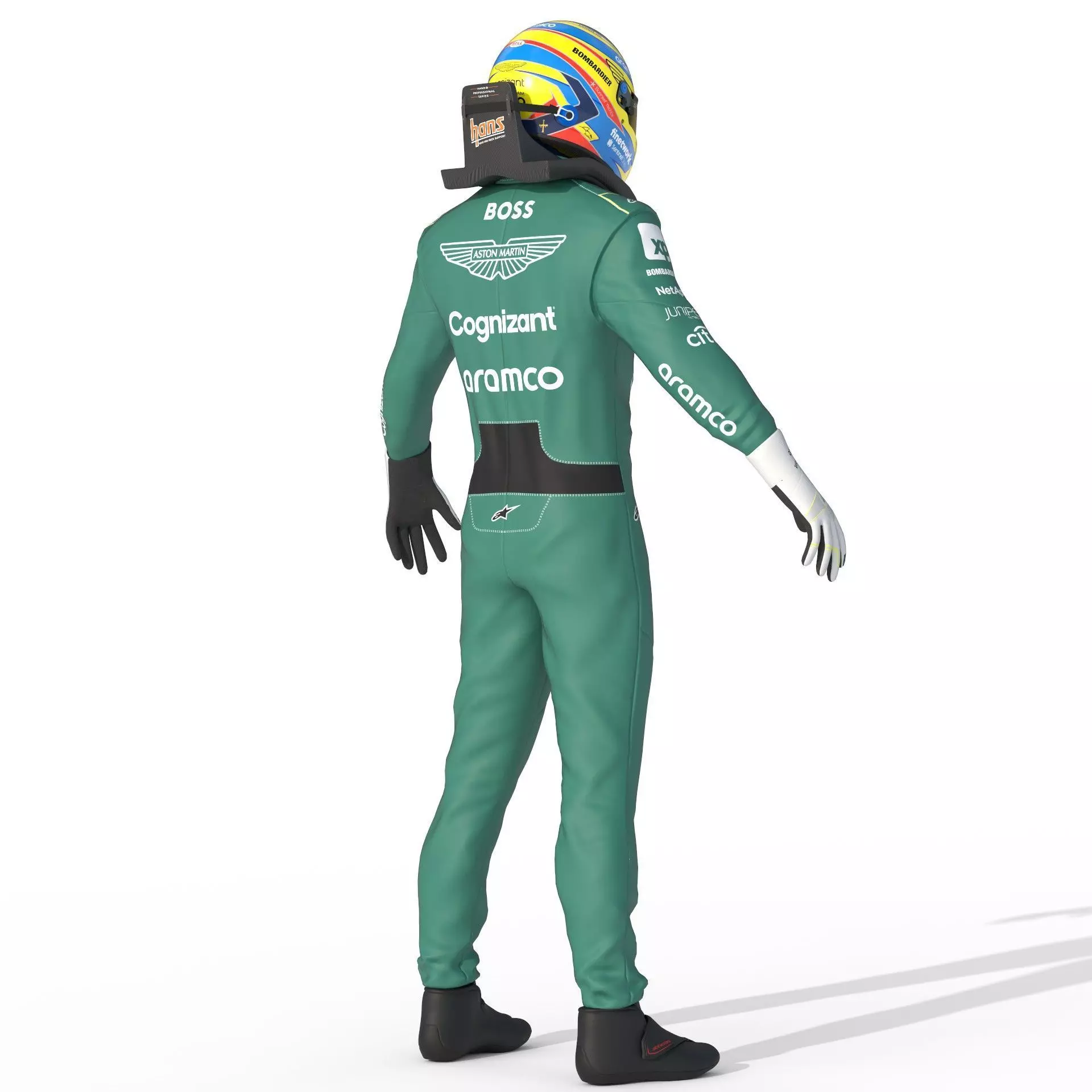 F1 Aston Martin Suit 2023 3D model_17