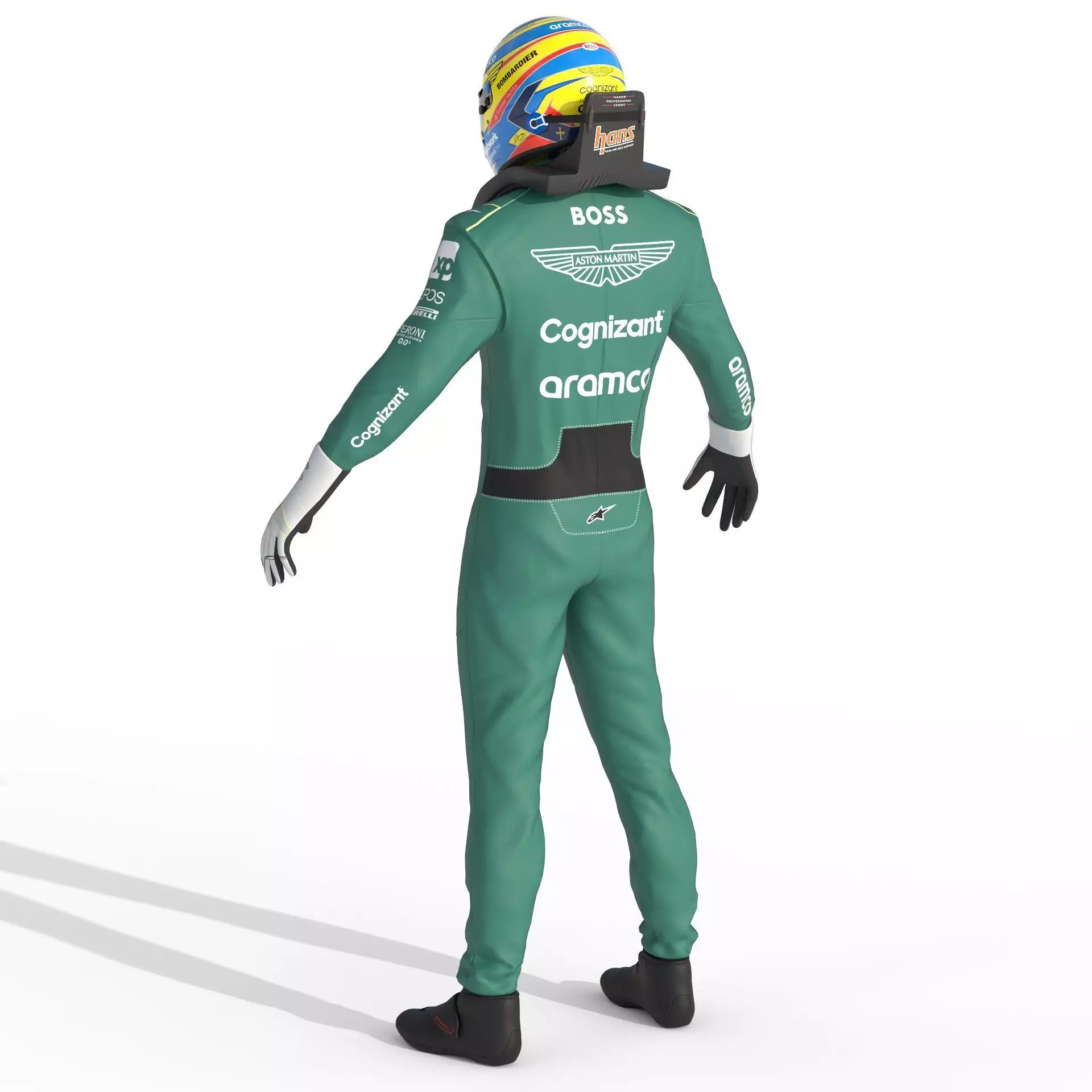 F1 Aston Martin Suit 2023 3D model_15