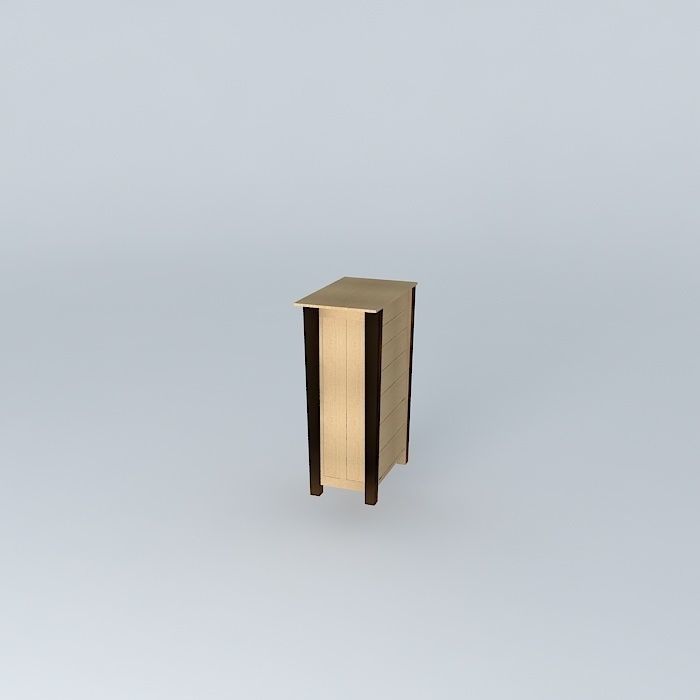 Chest of Drawers Free 3D model_1