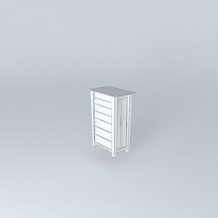 Chest of Drawers Free 3D model_3
