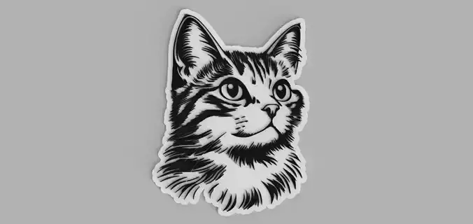 Cat Head Picture Wall