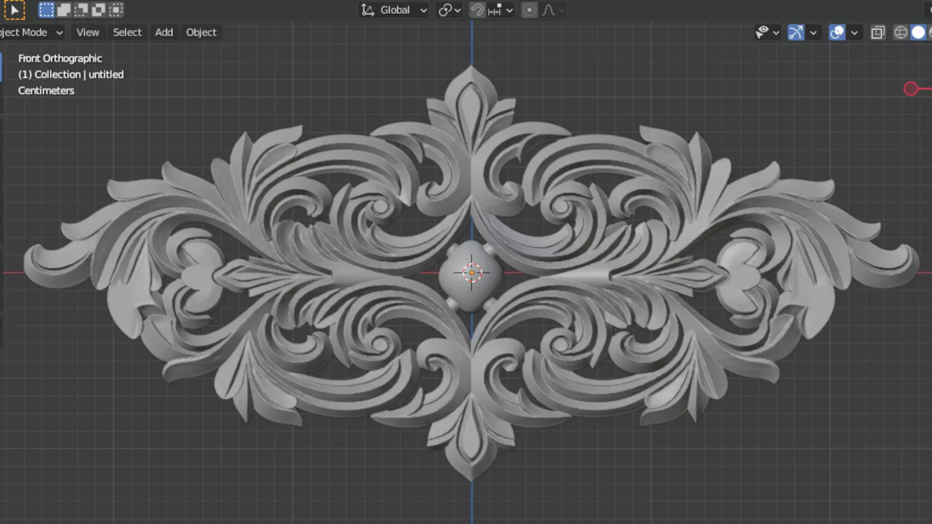 carved classic decorative ornament cnc 3d printing stl 40 3D model_4