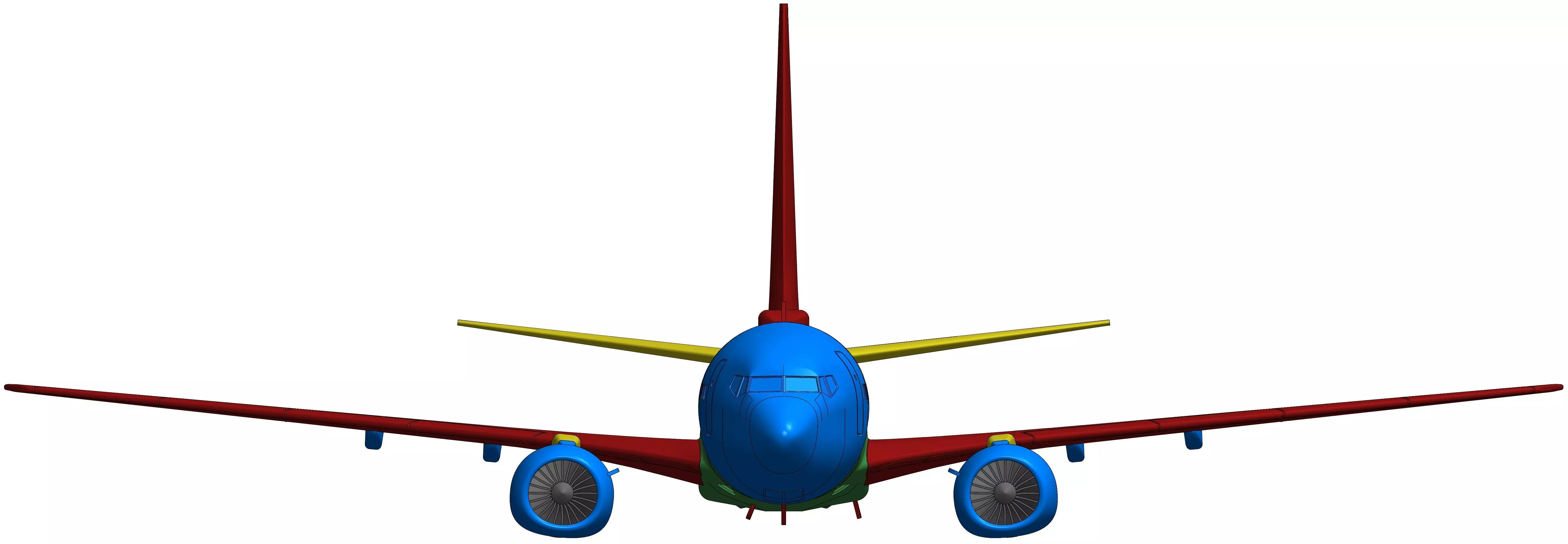 171111 Model kit Boeing 737-900 no Winglet Up 3D print model_9