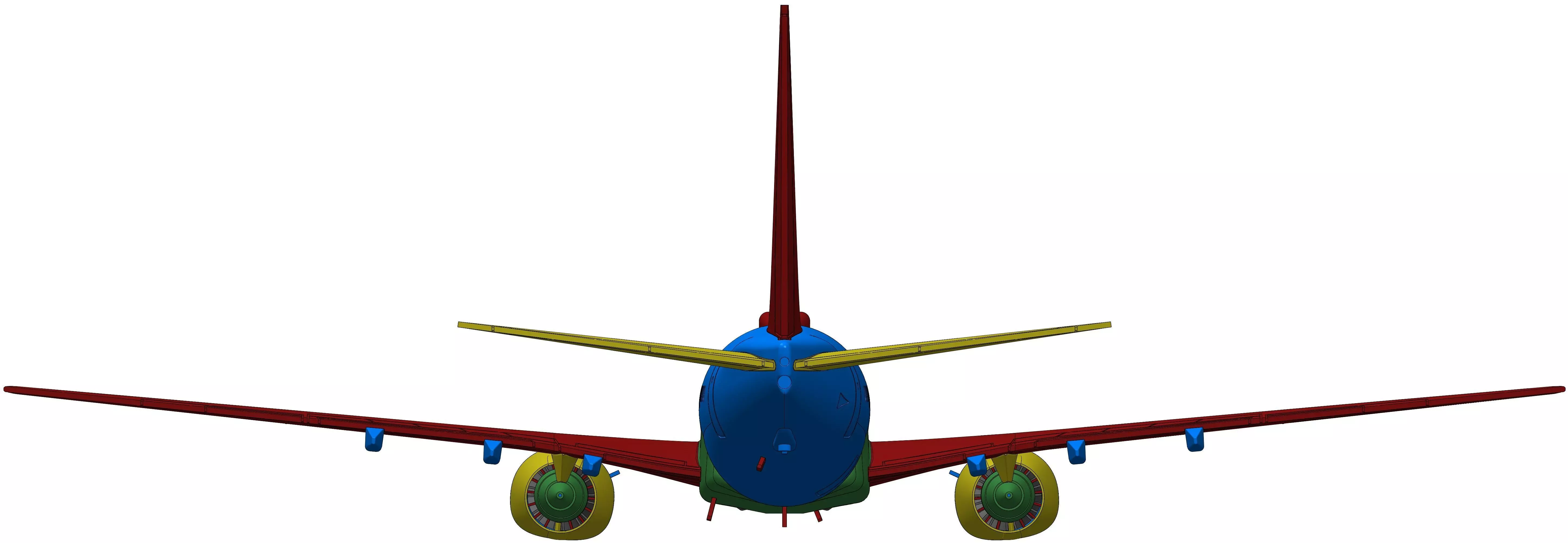 171111 Model kit Boeing 737-900 no Winglet Up 3D print model_11