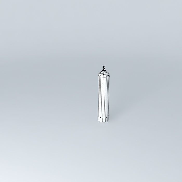 Gas Bottle Free 3D model_4