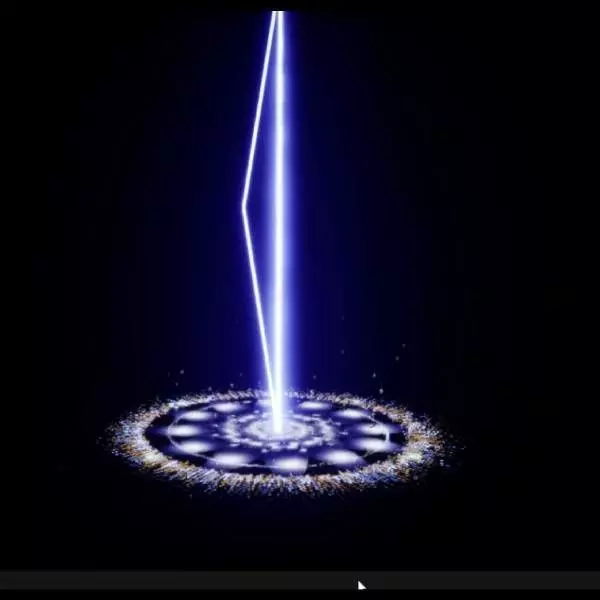 Unreal Engine 5 flower VFX particles animation 3D model