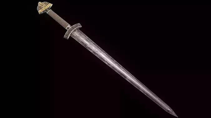 Medieval Battle Sword Weapon