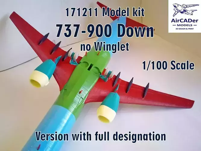 171211 Model kit Boeing 737-900 no Winglet Down