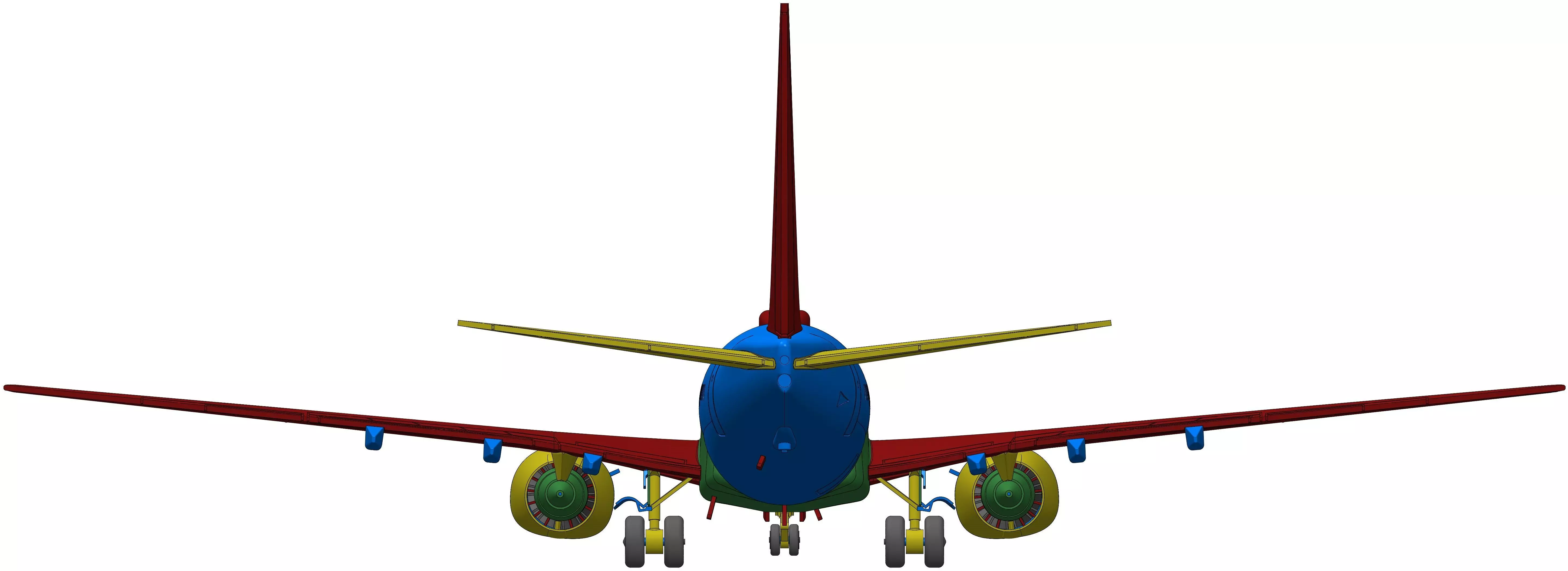 171211 Model kit Boeing 737-900 no Winglet Down 3D print model_17