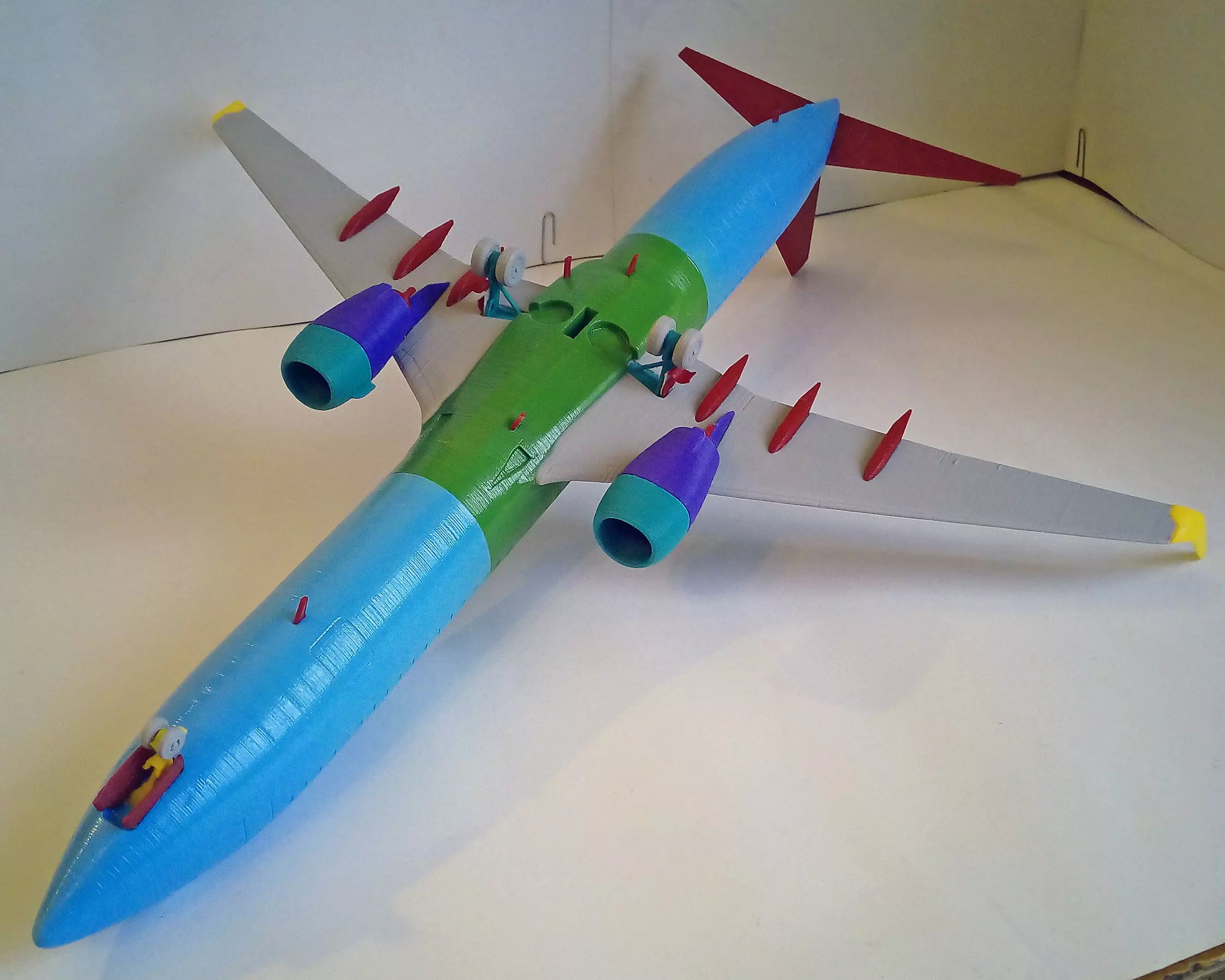 171213 Model kit Boeing 737-900 Sharklet Down 3D print model_10