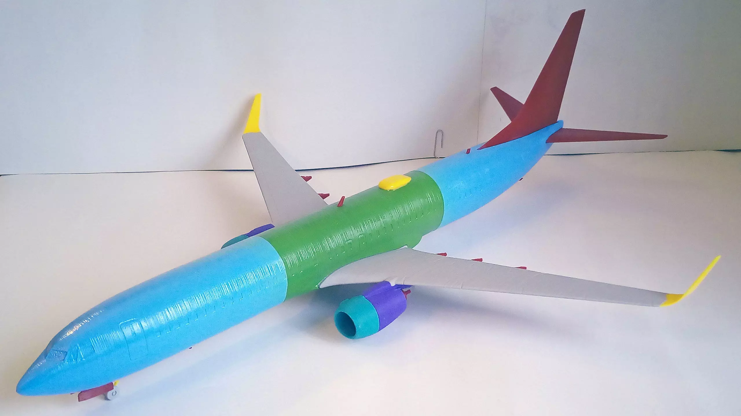 171213 Model kit Boeing 737-900 Sharklet Down 3D print model_1