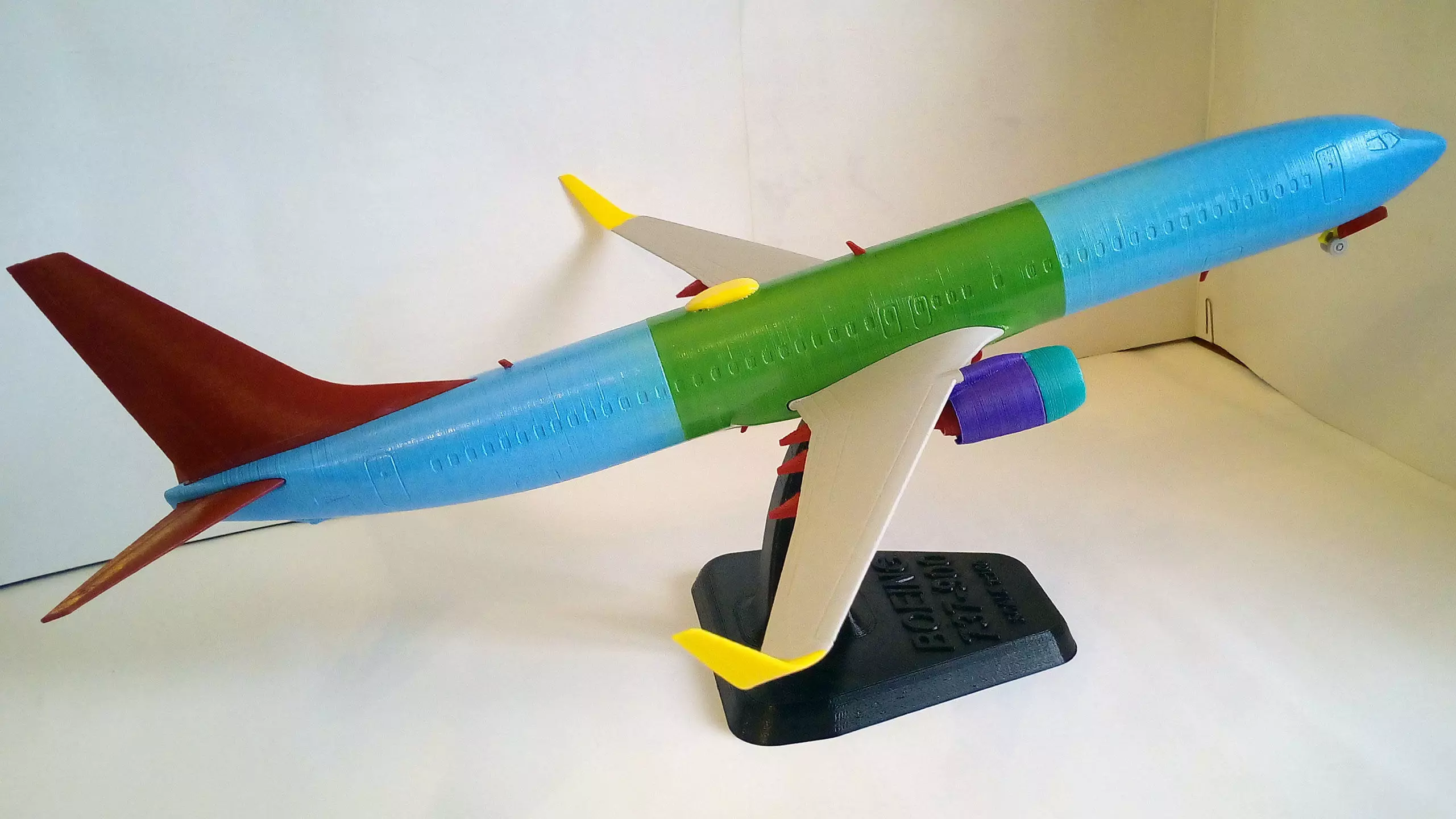 171213 Model kit Boeing 737-900 Sharklet Down 3D print model_15