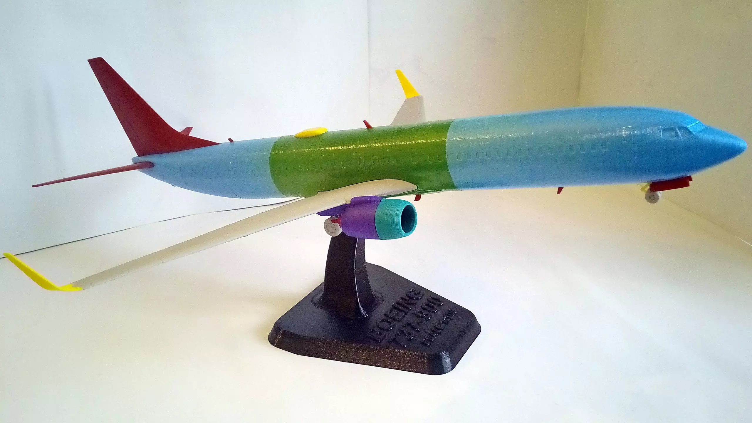 171213 Model kit Boeing 737-900 Sharklet Down 3D print model_16