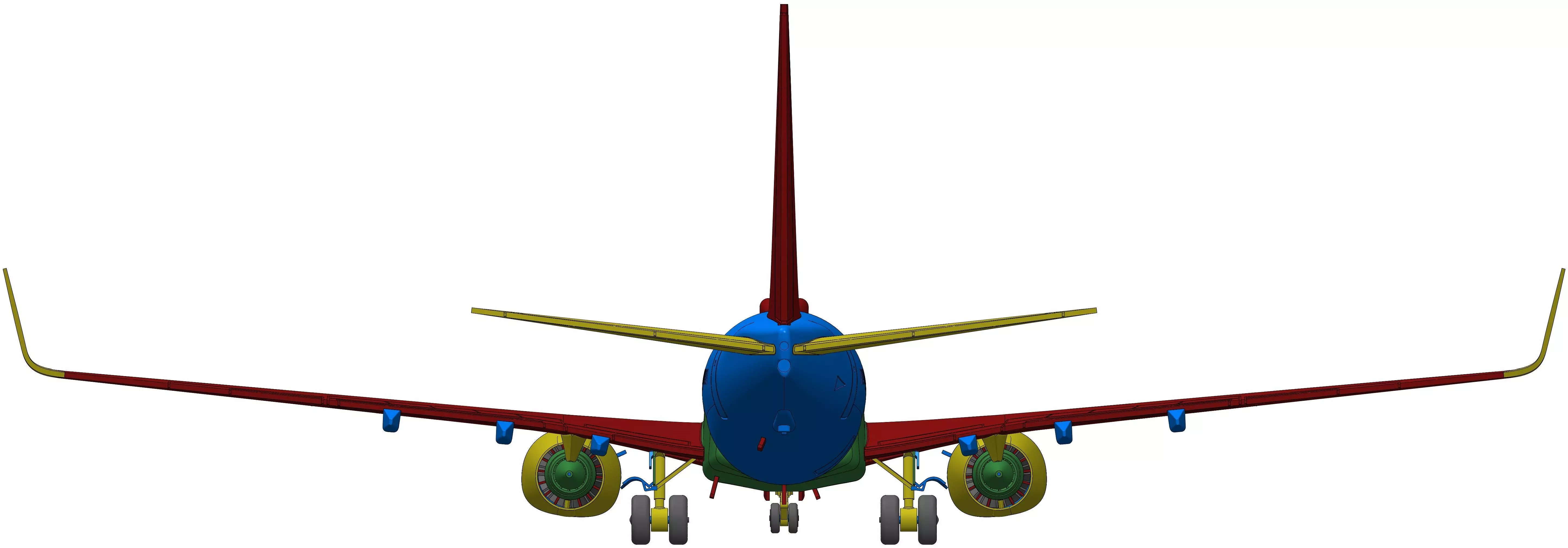 171213 Model kit Boeing 737-900 Sharklet Down 3D print model_20