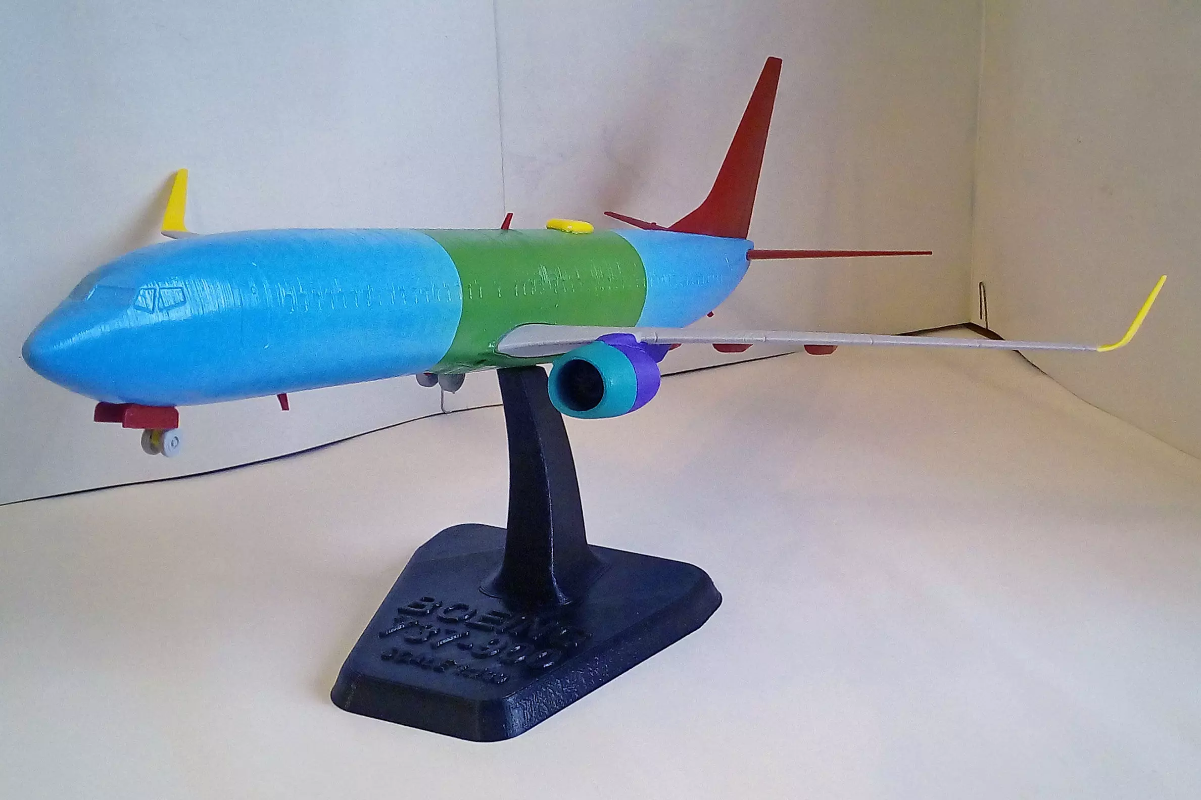 171213 Model kit Boeing 737-900 Sharklet Down 3D print model_12
