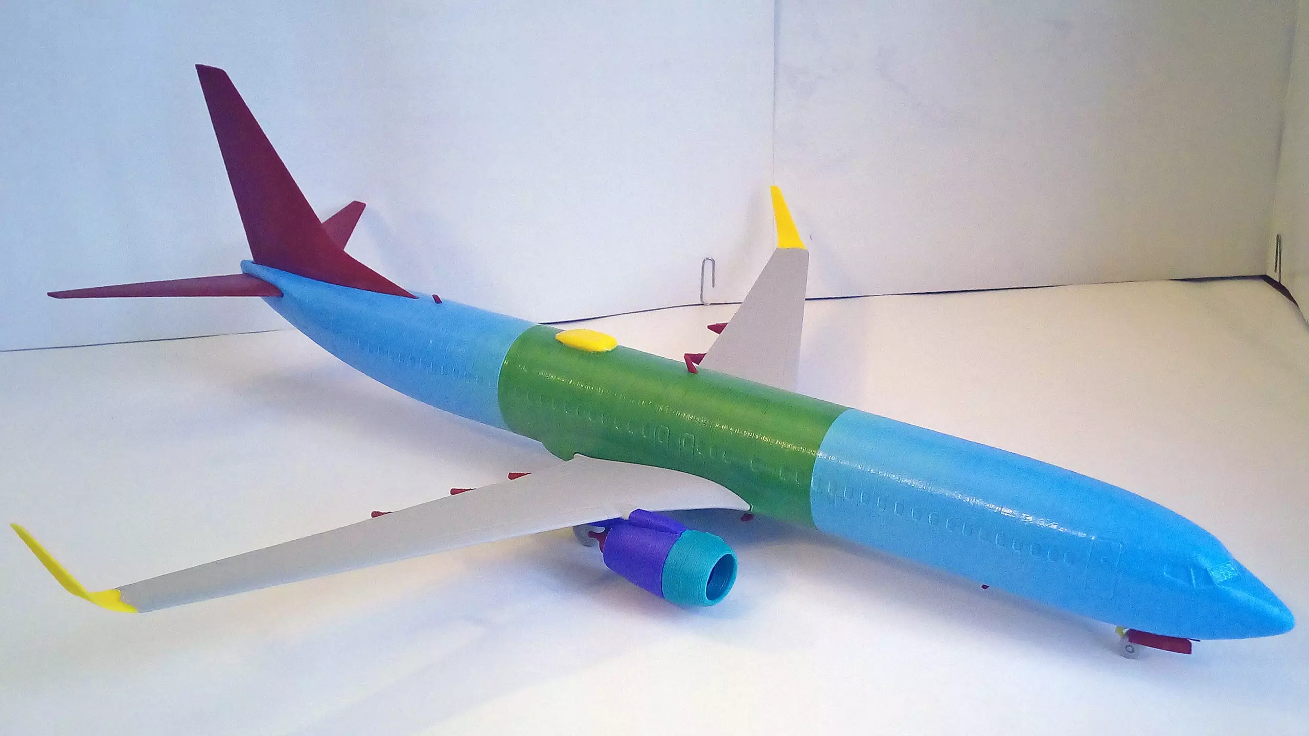 171213 Model kit Boeing 737-900 Sharklet Down 3D print model_8