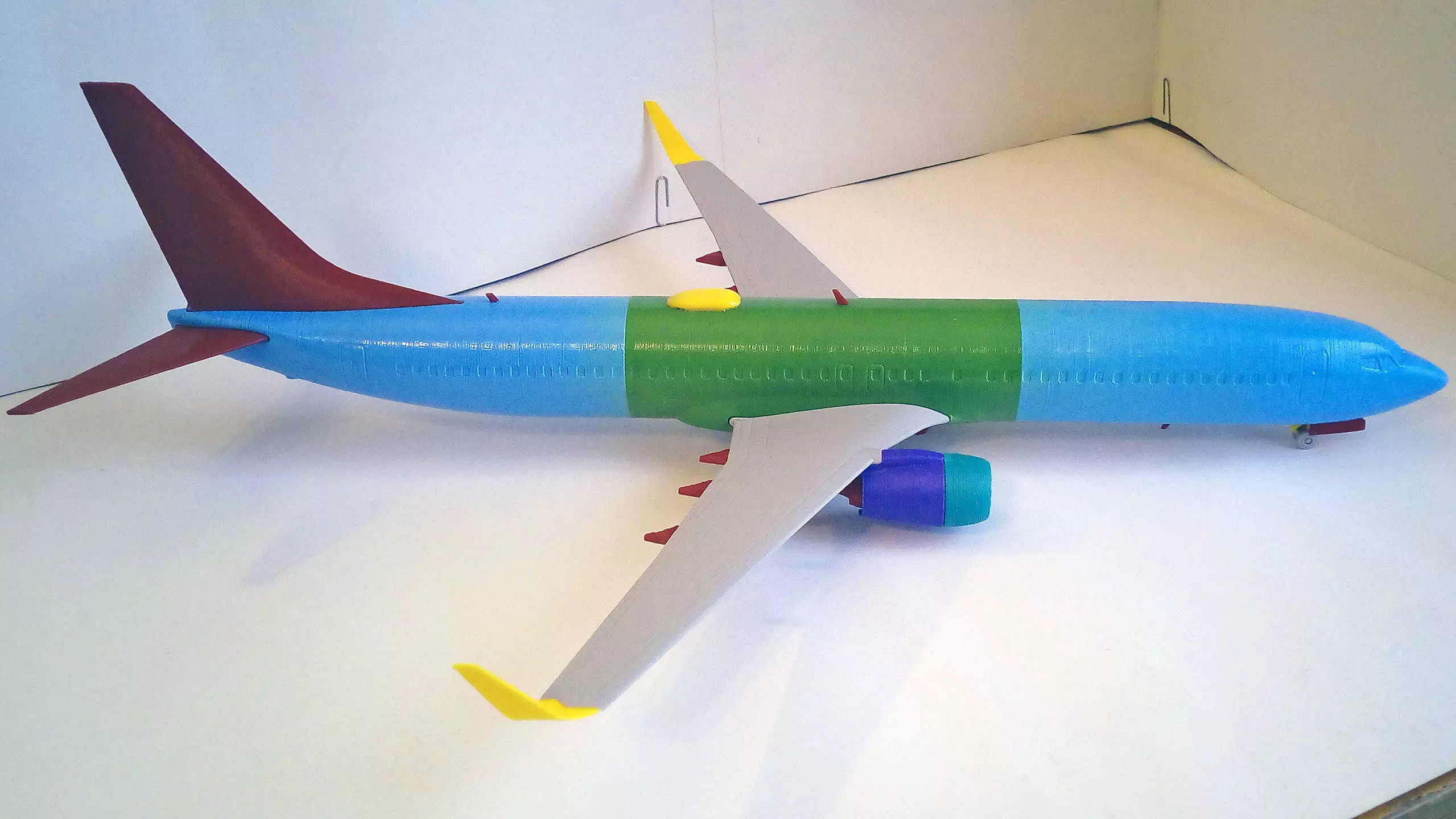 171213 Model kit Boeing 737-900 Sharklet Down 3D print model_9