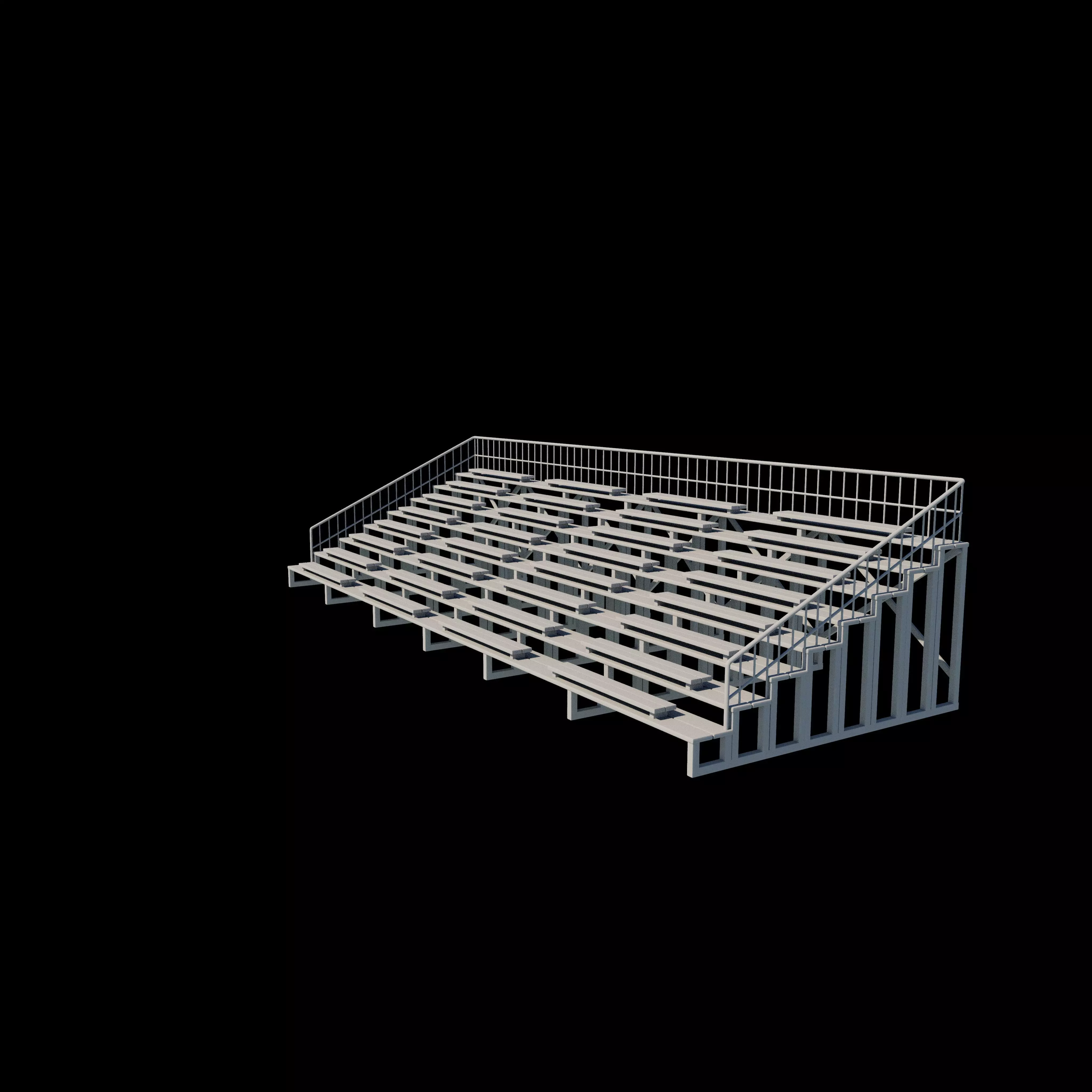 Grandstand chair  3D model_3