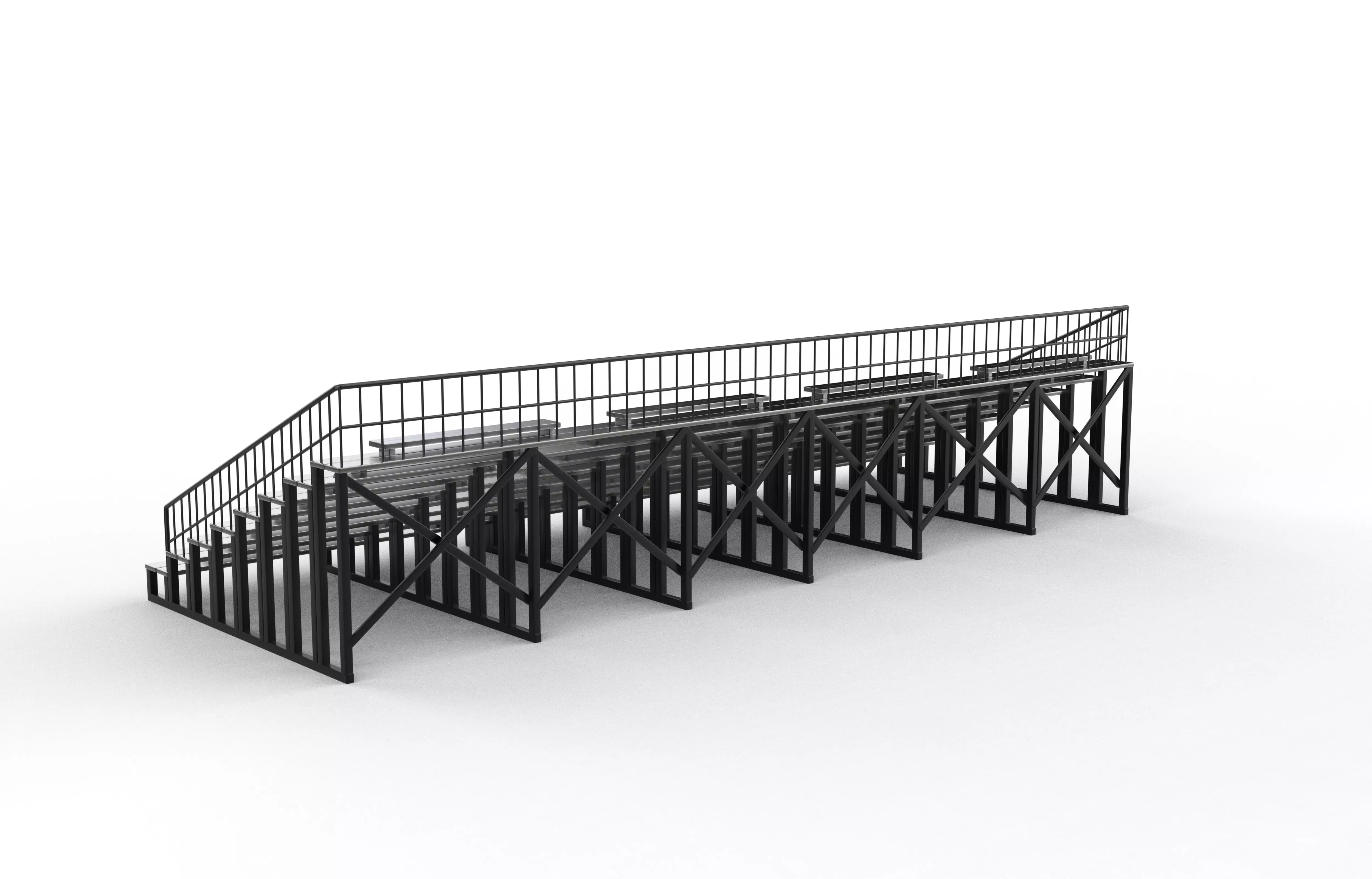 Grandstand chair  3D model_7