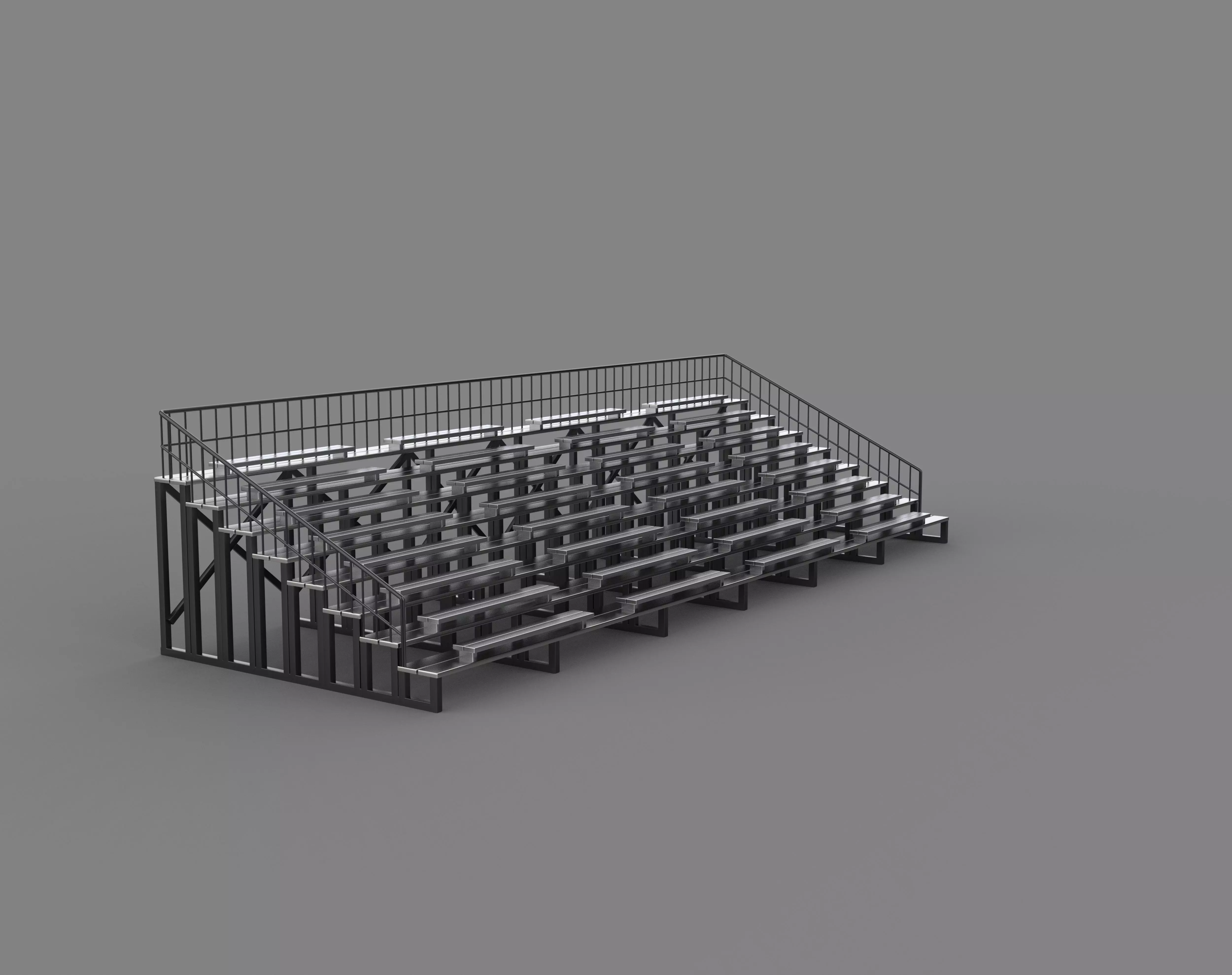 Grandstand chair  3D model_8