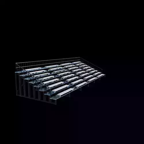 Grandstand chair  3D model Grandstand chair  3D model
