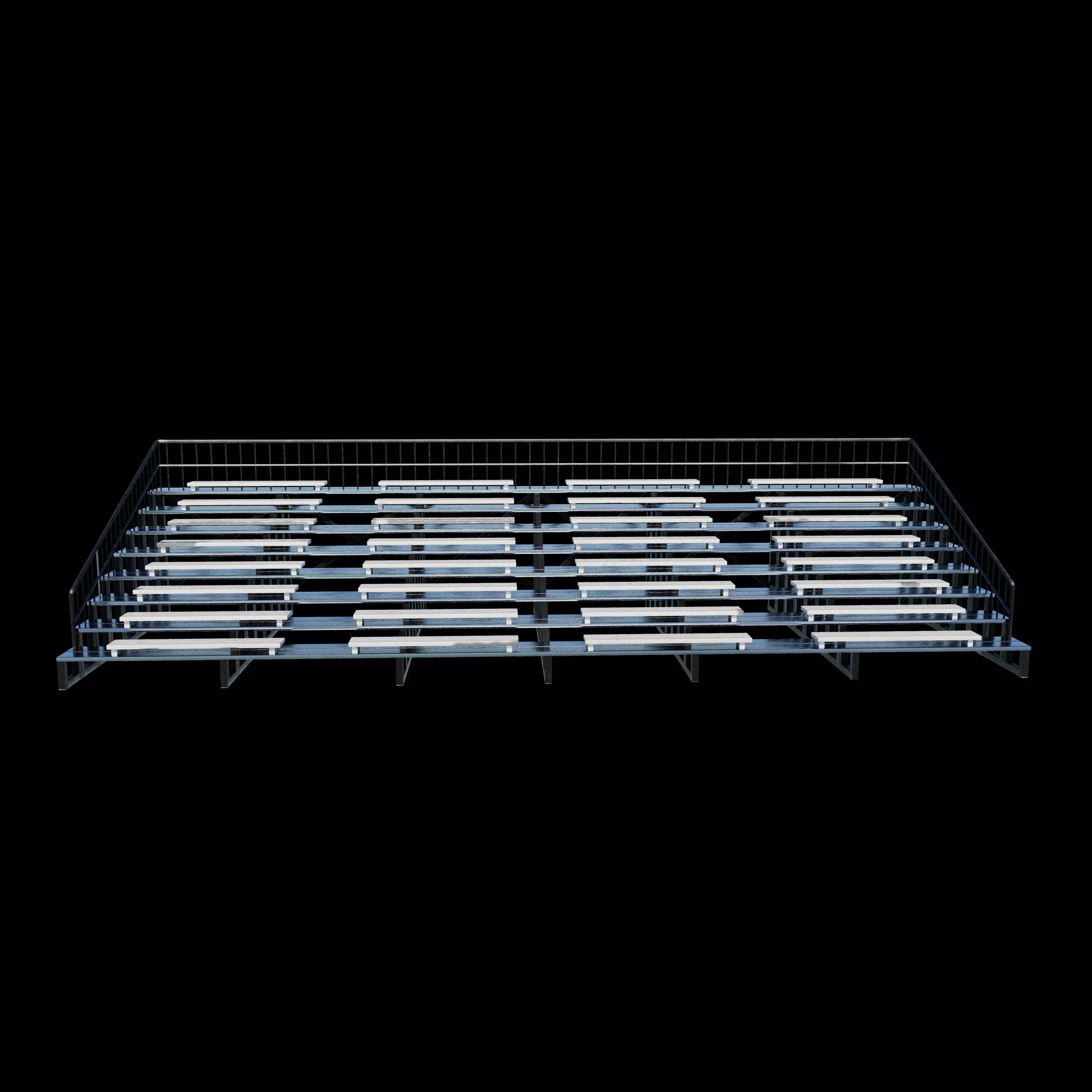 Grandstand chair  3D model_2