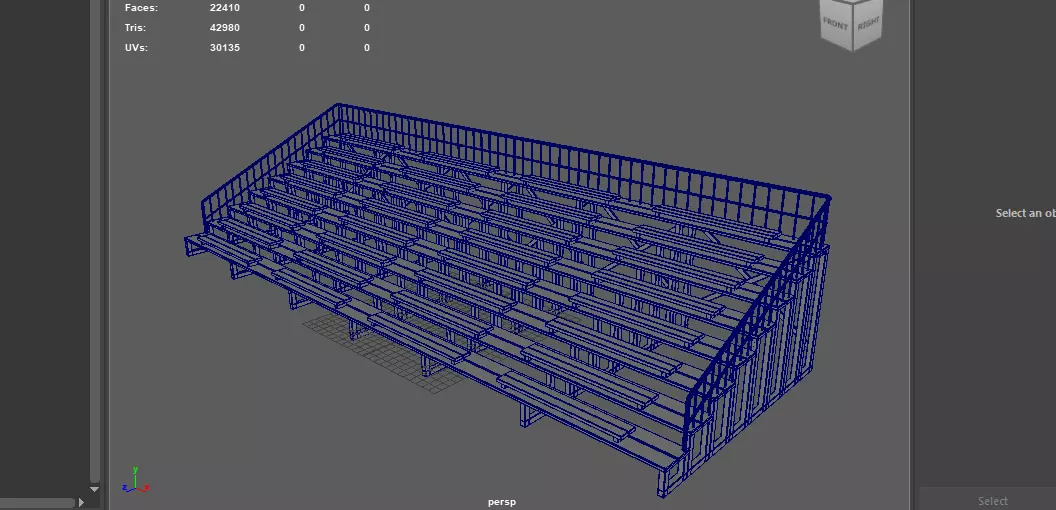 Grandstand chair  3D model_20