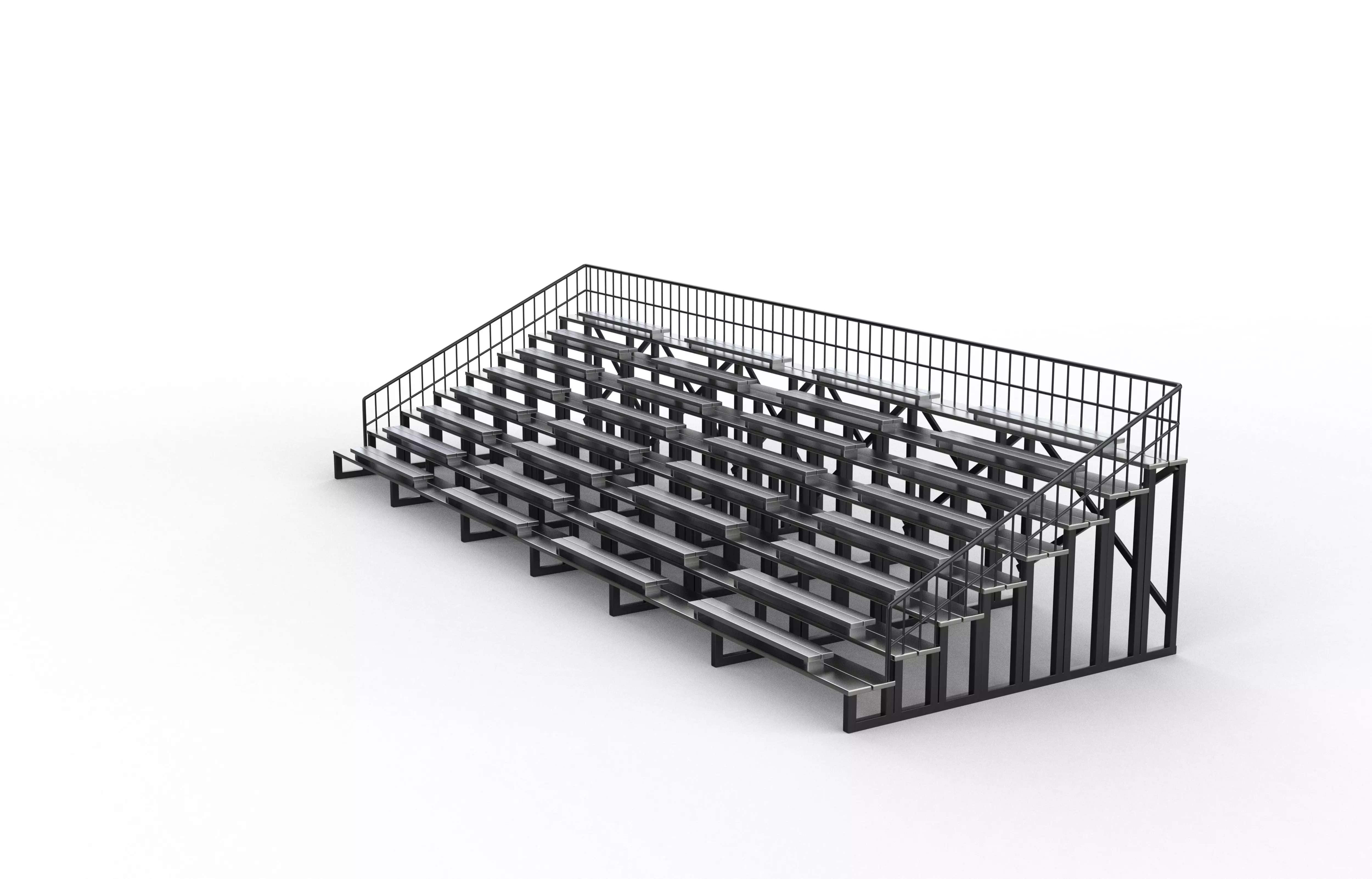 Grandstand chair  3D model_5