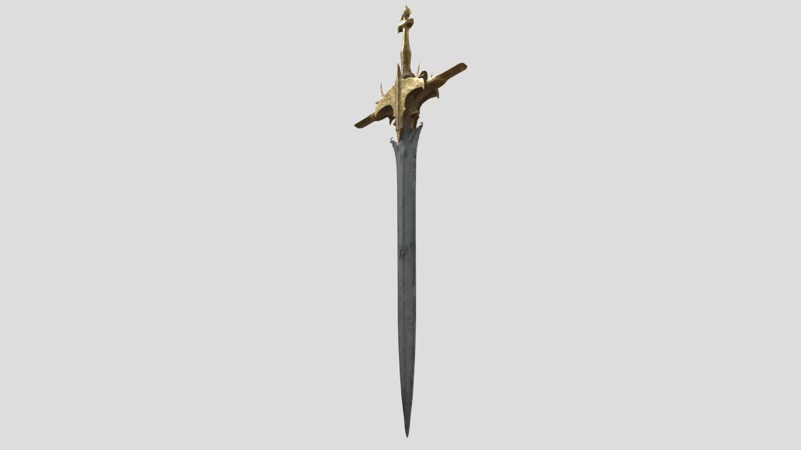 Bronze Cross Relic Low-poly 3D model_4