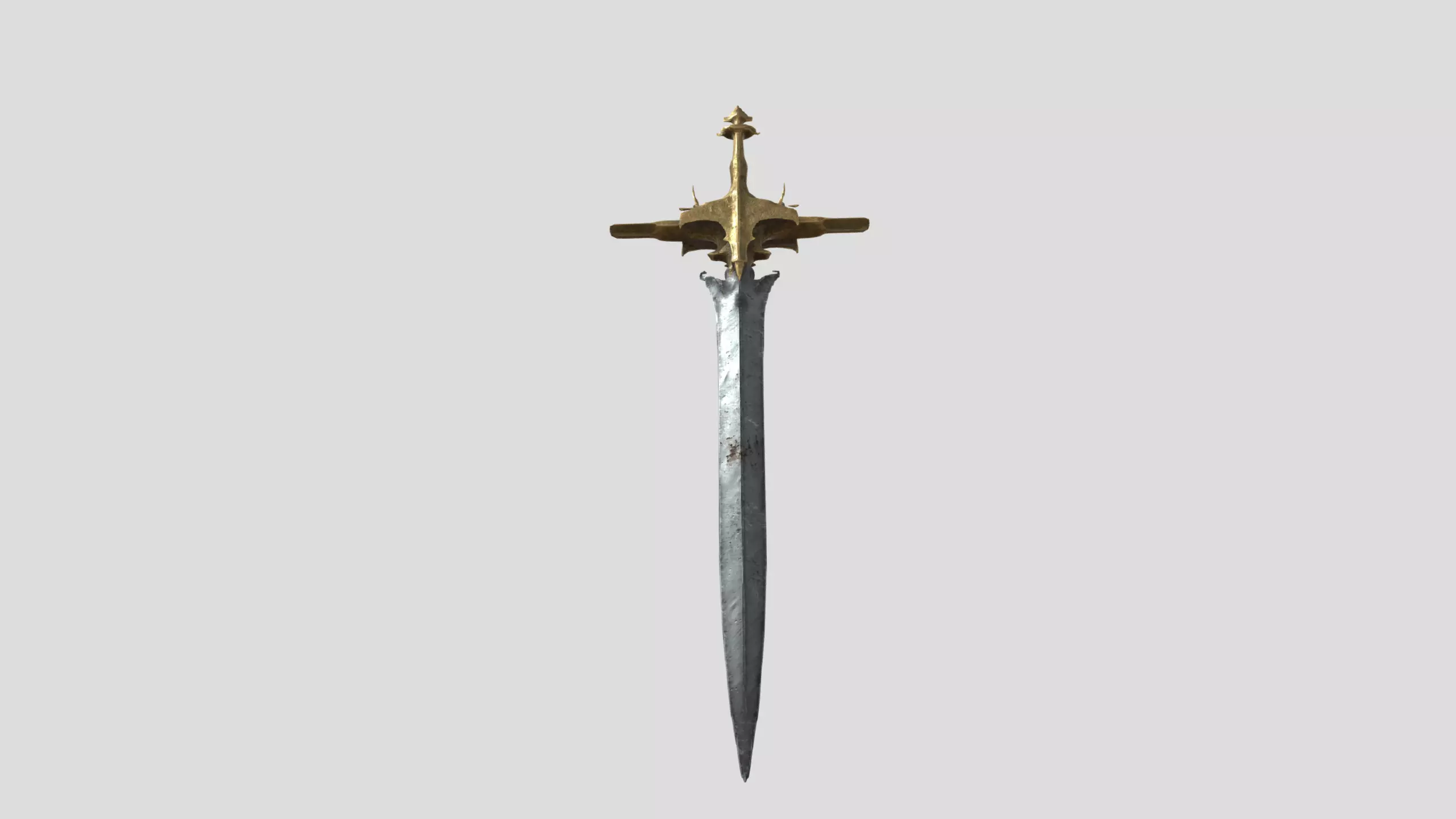 Bronze Cross Relic Low-poly 3D model_1