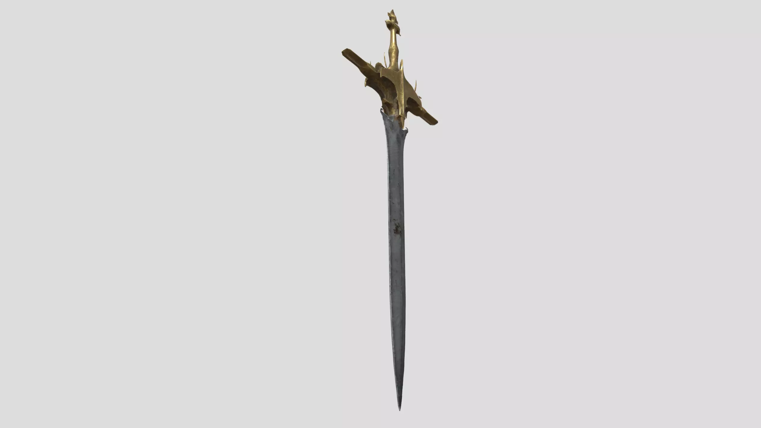 Bronze Cross Relic Low-poly 3D model_3